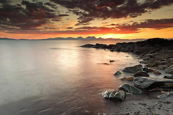 Wall Art featuring the photograph Jura Sunset #1 by Grant Glendinning