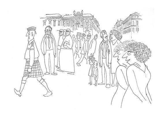 Combat Drawing - New Yorker July 8th, 1944 #2 by Saul Steinberg