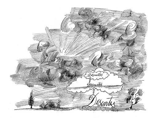 Setting Drawing - New Yorker November 7th, 1964 #2 by Saul Steinberg