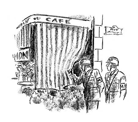 Europe Drawing - New Yorker October 28th, 1944 #2 by Alan Dunn