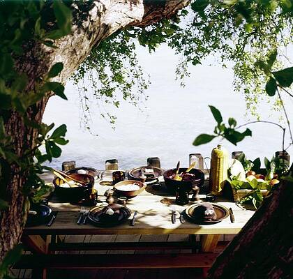 Tableware Photograph - Oscar De La Renta's Dining Table #2 by Horst P. Horst