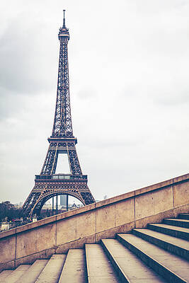 Wall Art featuring the photograph Paris Eiffel Tower #2 by Deimagine