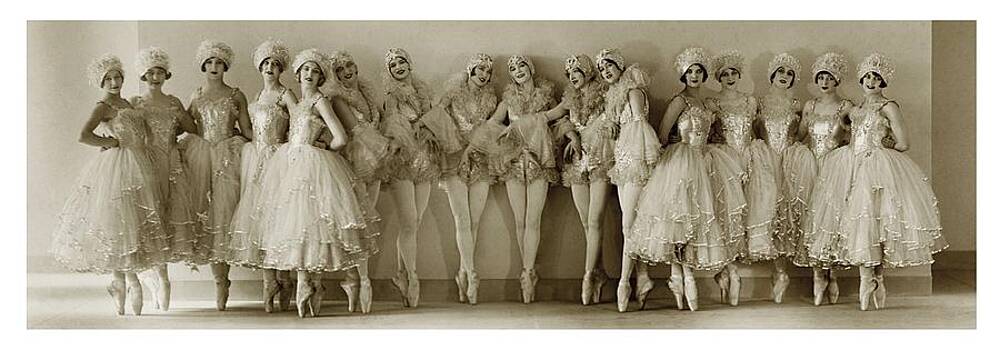Vintage Ballet Troupe in Costume Wall Art