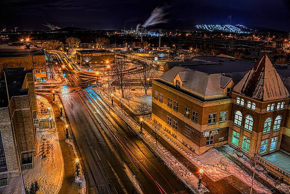 Wis Photograph - Wausau After Dark by Dale Kauzlaric