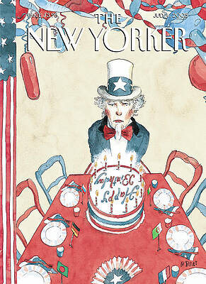 Uncle Sam and Birthday Celebration Print