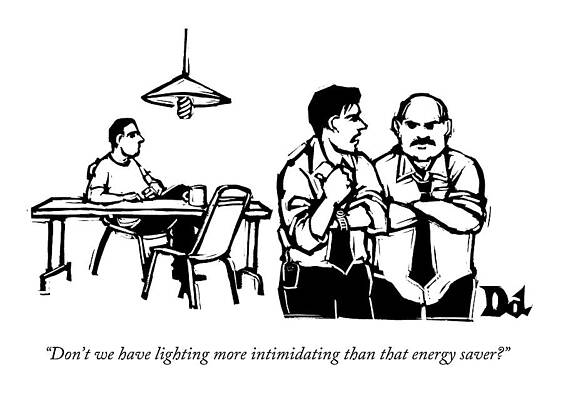 Green Drawing - Don't We Have Lighting More Intimidating Than by Drew Dernavich