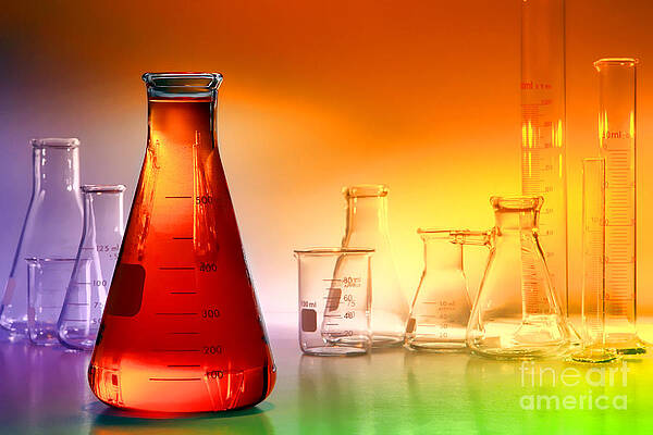 Wall Art featuring the photograph Laboratory Equipment In Science Research Lab #21 by Science Research Lab