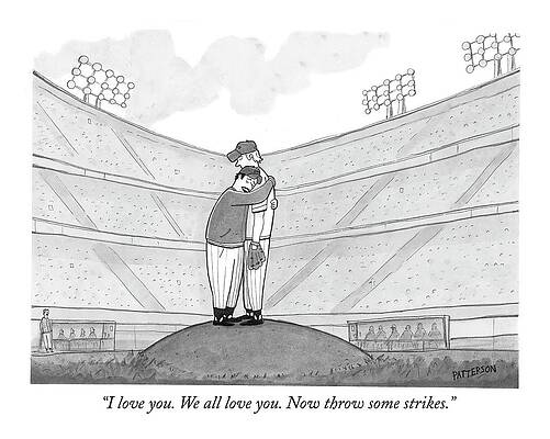 Baseball Pep Talk on the Mound Wall Art