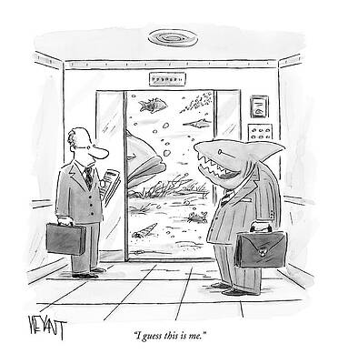 Passenger Wall Art featuring the drawing I Guess This Is Me by Christopher Weyant