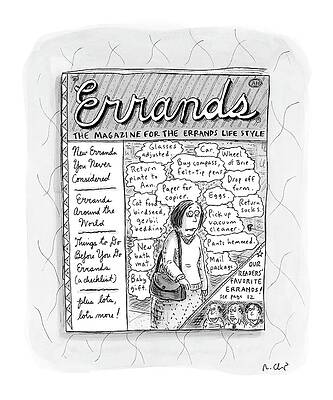 Errands Magazine Cover Parody Drawing
