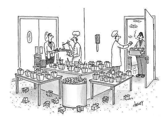 Fast Drawing - New Yorker January 14th, 2008 by Tom Cheney