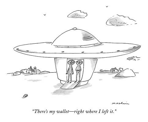 Ground Drawing - There's My Wallet - Right Where I Left It by Michael Maslin