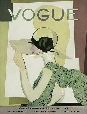 1920s Vogue Woman in Hat Photograph