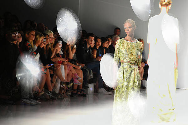 Wall Art featuring the photograph Mercedes-benz Fashion Week Spring 2015 #3 by Andrew H. Walker