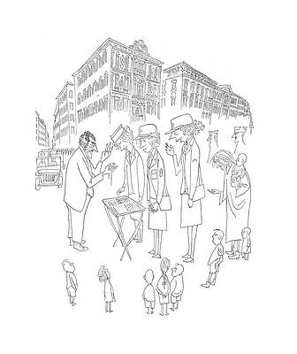 Combat Drawing - New Yorker July 29th, 1944 #3 by Saul Steinberg