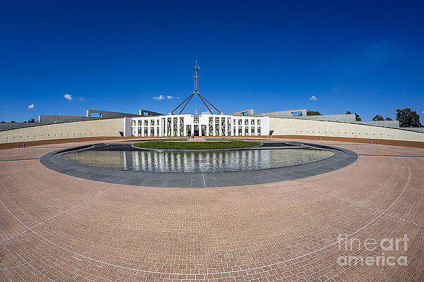 Reflection Photograph - Parliament House Australia #5 by Steven Ralser