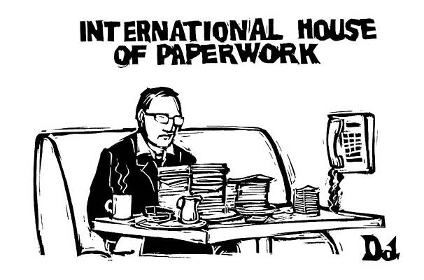 International Wall Art featuring the drawing New Yorker March 19th, 2007 by Drew Dernavich