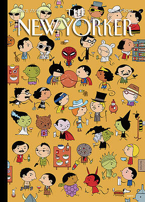 New Yorker Comic Characters Gathering Wall Art