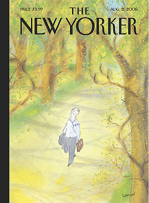 Man Walking in Sunlit Forest Wall Art