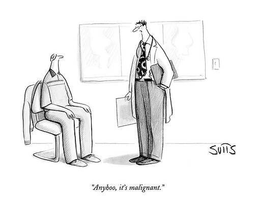 Humorous Doctor's Office Cartoon Drawing