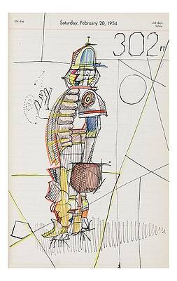 Fashion Drawing - New Yorker October 24th, 2005 by Saul Steinberg