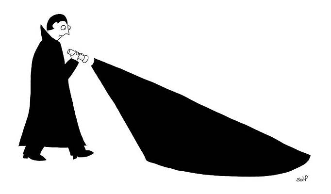 Shade Wall Art featuring the drawing New Yorker October 31st, 2016 by Seth Fleishman