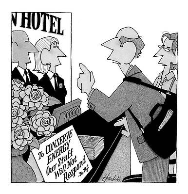 Green Drawing - New Yorker October 10th, 2005 by William Haefeli