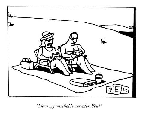 Relax Drawing - I Love Myunreliable Narrator. You? by Bruce Eric Kaplan