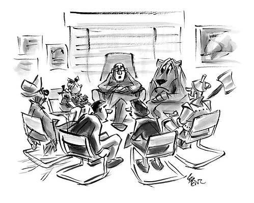 Wizard Wall Art featuring the drawing New Yorker August 4th, 2008 by Lee Lorenz