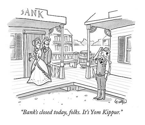 Bank Closed for Yom Kippur Drawing