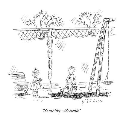 Childhood Drawing - It's Not Icky - It's Tactile by Barbara Smaller