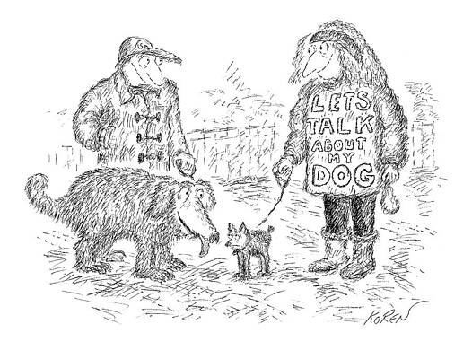 Walking Drawing - New Yorker March 3rd, 2008 by Edward Koren