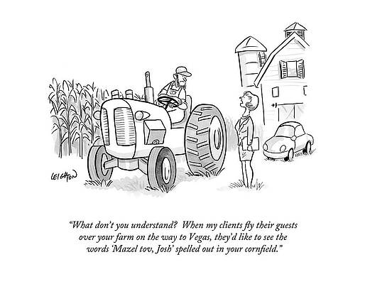 Farmer and Businessman Discuss Cornfield Wall Art