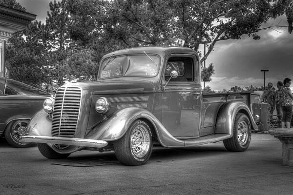 Show Wall Art featuring the photograph 37 Ford Pick Up by Carla E