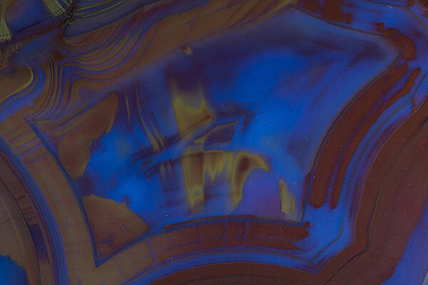 Abstract Photograph - Blue Rock Design by Jean Noren