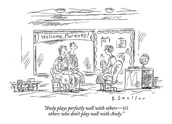 Parents Meeting Classroom Cartoon Drawing