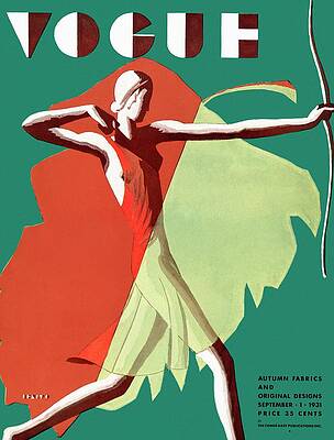 Vintage Vogue Cover with Archer Wall Art