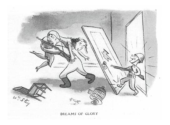 Combat Drawing - Dreams Of Glory #4 by William Steig