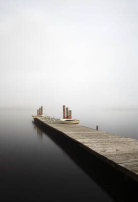 Minimalist Wall Art featuring the photograph Loch Lomond Jetty #3 by Grant Glendinning