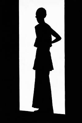 Silhouette Wall Art featuring the photograph The Silhouette Of A Woman #4 by  Barre
