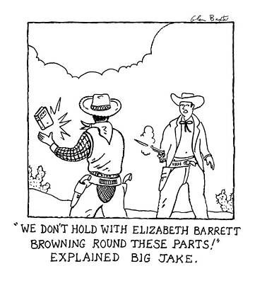 Cowboy Encounter with Book Wall Art