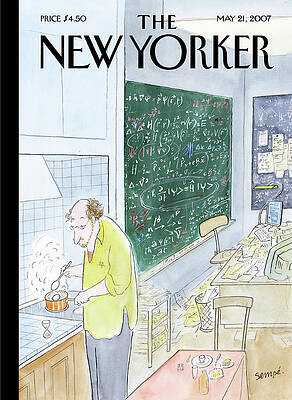 Mathematician Cooking in a Kitchen Wall Art