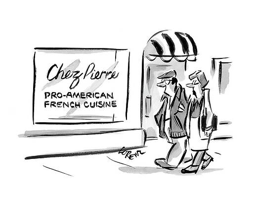 France Drawing - New Yorker May 21st, 2007 by Lee Lorenz