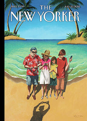 Family Vacation by the Beach Painting