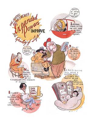 Laboratory Drawing - New Yorker January 7th, 2002 by Steve Brodner