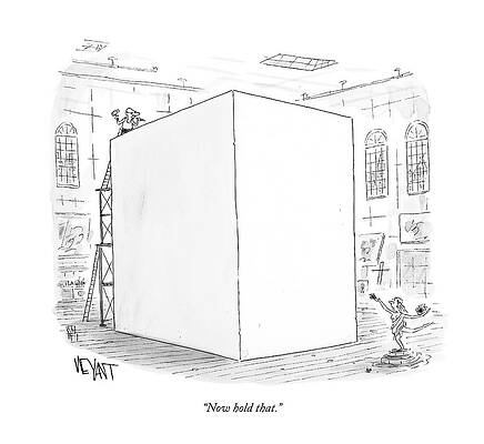 Stone Wall Art featuring the drawing Now Hold That by Christopher Weyant