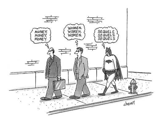 Batman Wall Art featuring the drawing New Yorker October 17th, 2005 by Tom Cheney