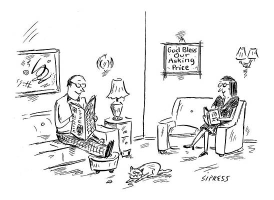 Word Drawing - New Yorker January 23rd, 2006 by David Sipress