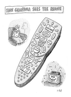 People Drawing - New Yorker February 11th, 2008 by Roz Chast