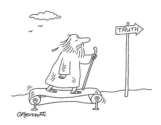 Philosopher on a Moving Walkway Wall Art